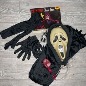 Nwt Vintage 1997 Scream Bleeding Ghostface Costume 6 Pc  M 12-14 RARE halloween
